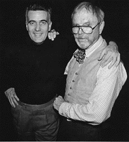 John Canemaker and Chuck Jones, December 11, 1991 at New York University. Photo courtesy of John Canemaker.