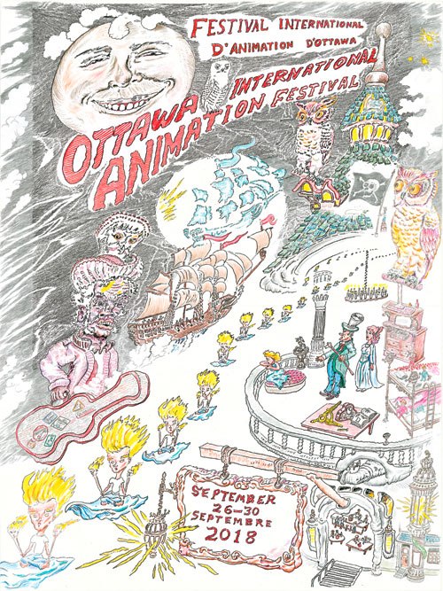 Ottawa Unveils 2018 Poster by Bruce Bickford | Animation World Network