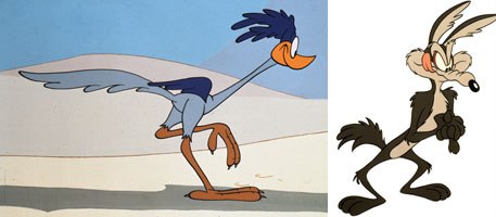 Michael Maltese, who labored on Looney Tunes during the day, also illustrated and wrote the comicbook adventures of Road Runner and Coyote. Courtesy of Warner Bros. Animation.