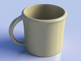 [Figure 1] Simple and effective, modo's tools make modeling and rendering an object like this a piece of cake