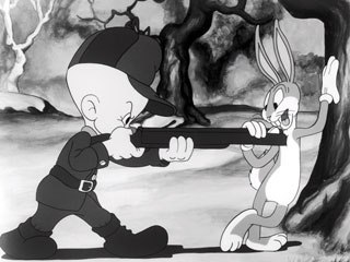 Bugs Bunny took some time out from hassling Elmer Fudd in the 1940s to engage the Japanese in a series of impassioned cartoons. © Warner Bros.