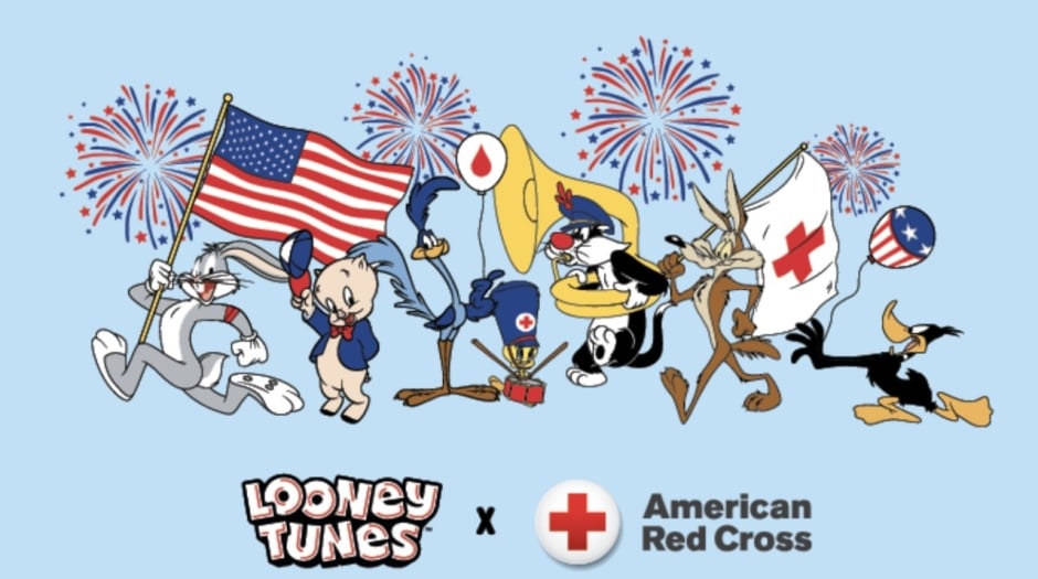 American Red Cross Launches ‘Looney Tunes’ T-shirt Blood Donation Promotion