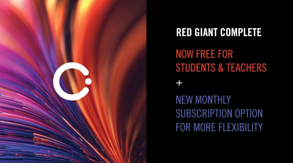 Red Giant Now Free for and Teachers | Animation World Network