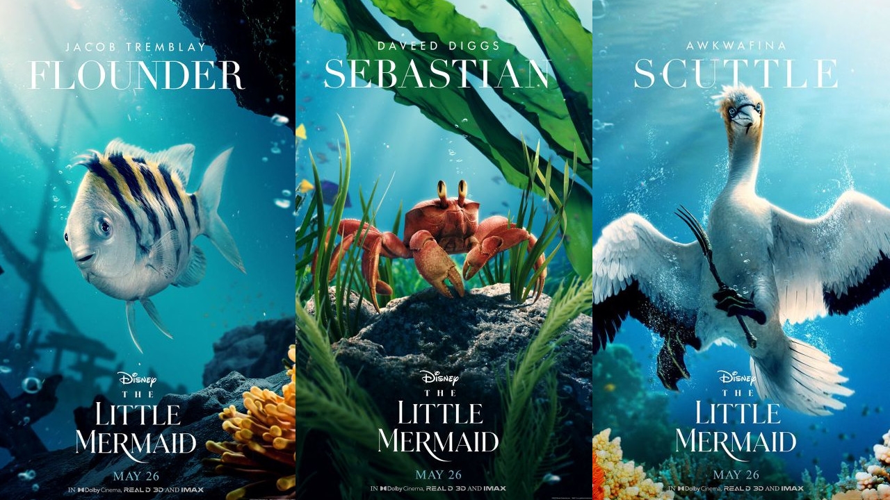 Official Character Posters Revealed for ‘The Little Mermaid