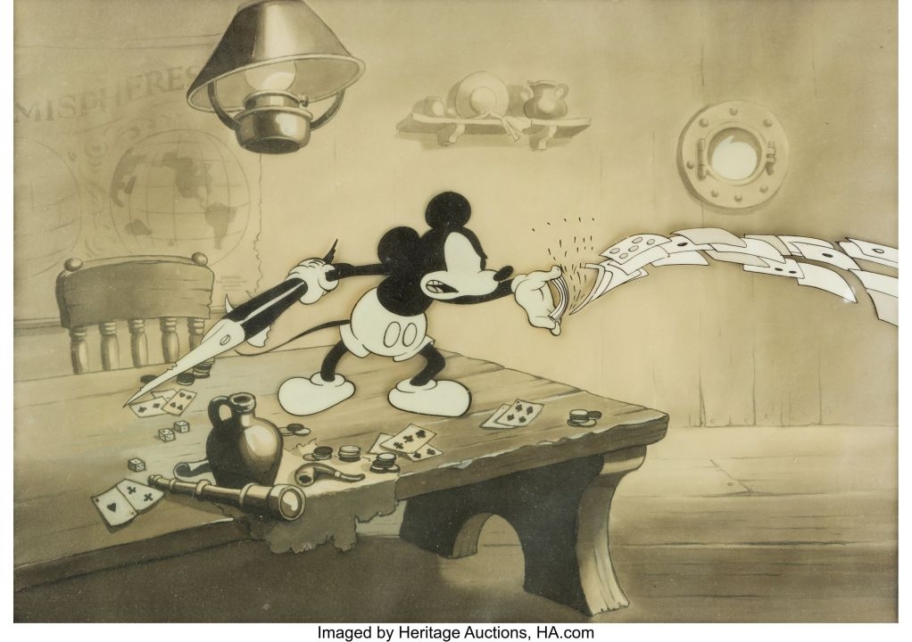 Heritage Brings 'Shanghaied' Mickey Mouse Cel to Auction | Animation World  Network