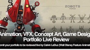 Animation, VFX, Video Game Design Live Portfolio Review